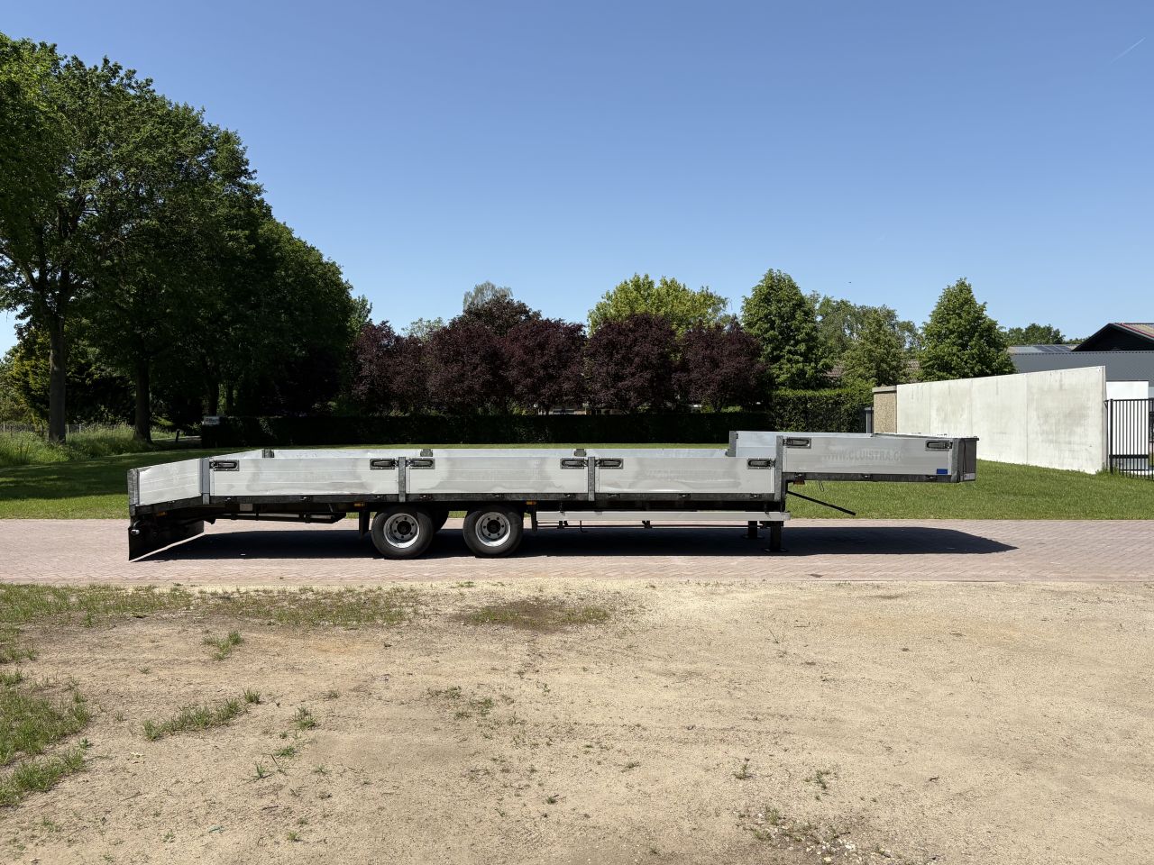 Be oplegger 9 TON semi dieplader MET LUIKEN VAN DEN OEVER