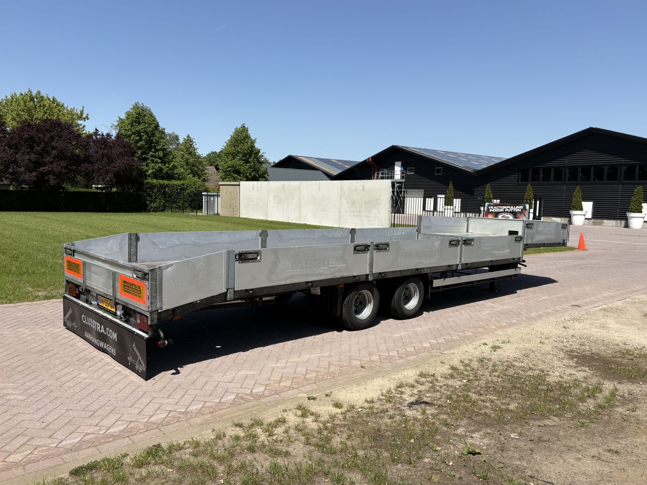 Be oplegger 9 TON semi dieplader MET LUIKEN VAN DEN OEVER
