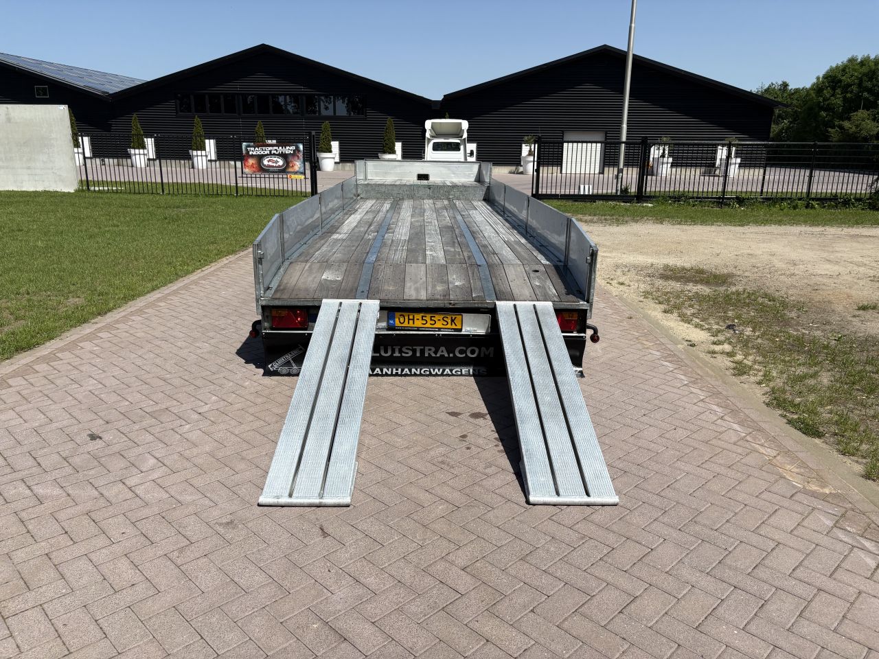 Be oplegger 9 TON semi dieplader MET LUIKEN VAN DEN OEVER