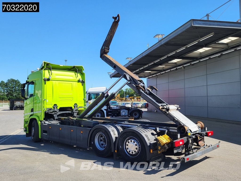 Scania R450 6X2 Meiller RS 21 70 containersystem Lift+steering axle Automatic Retarder Euro 6