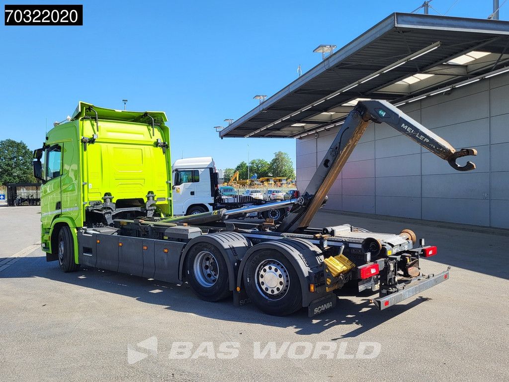 Scania R450 6X2 Meiller RS 21 70 containersystem Lift+steering axle Automatic Retarder Euro 6