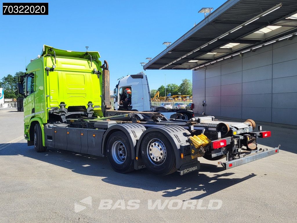 Scania R450 6X2 Meiller RS 21 70 containersystem Lift+steering axle Automatic Retarder Euro 6