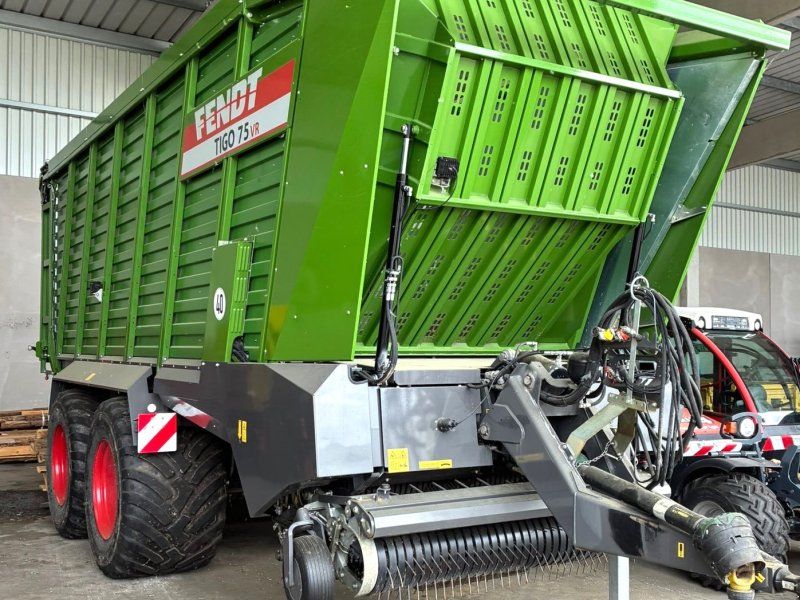 Fendt Tigo 75 VR mit ganz großer Bereifung 800/45 R30,5 und Topausstat