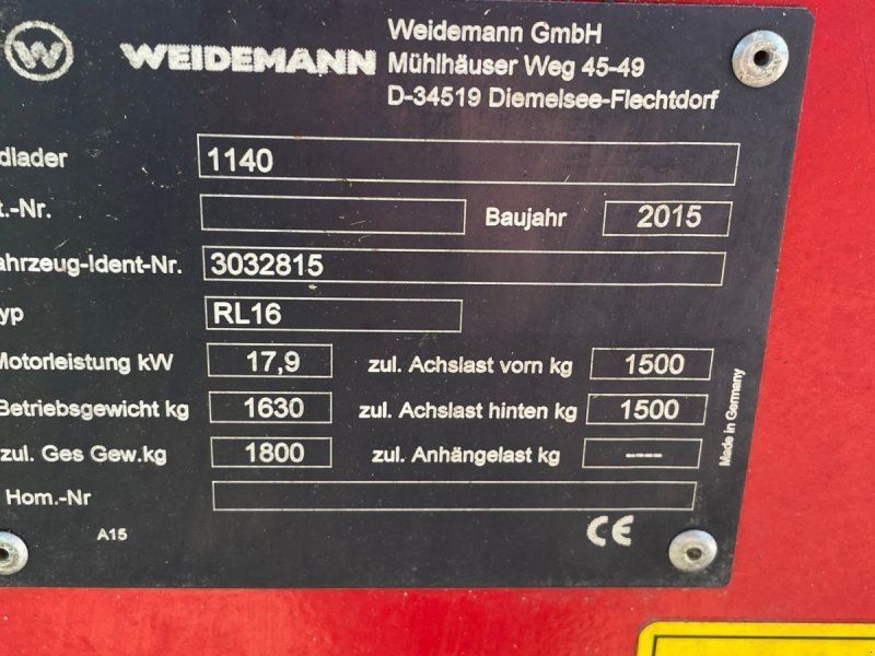 Weidemann 1140