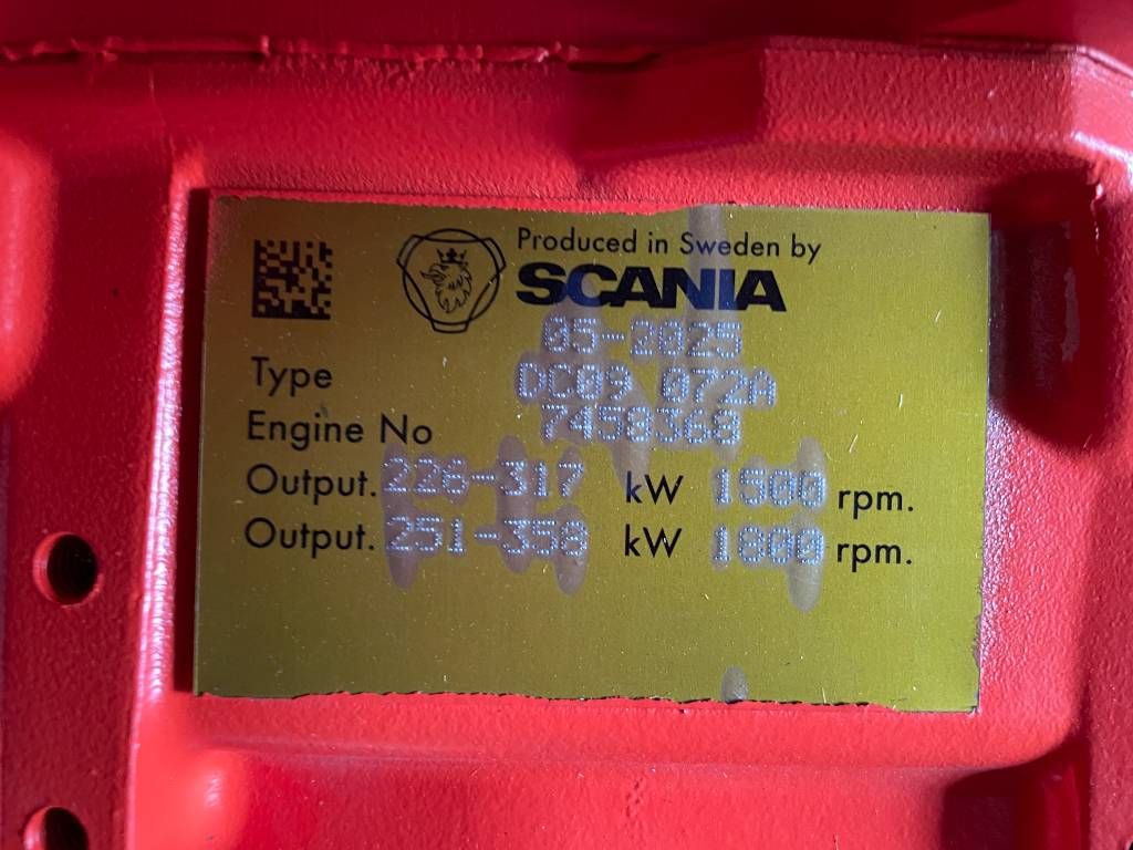 Scania DC09 072A - 360 kVA Generator - DPX-19761
