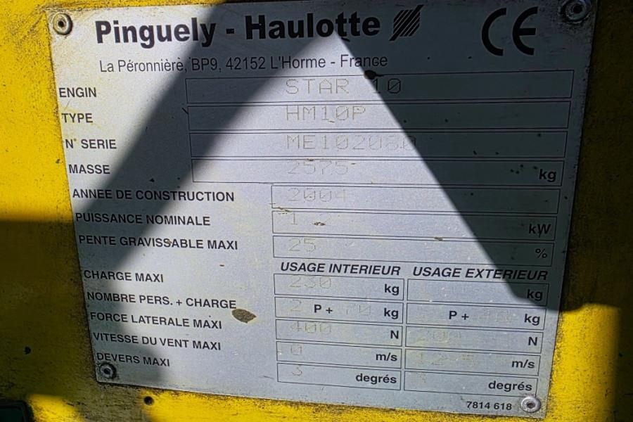 Haulotte STAR 10 Electric, 10m Working Height, 3m Reach, 23