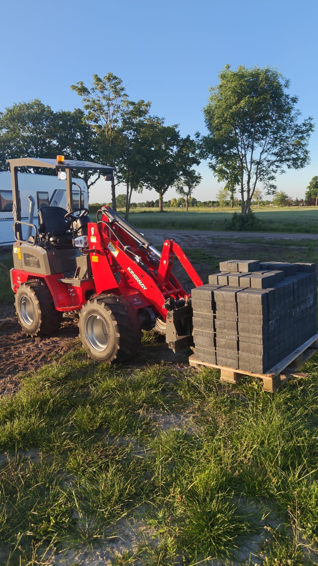 KINGWAY H190 Wiellader (knikgestuurd) – NIEUW | Kubota motor