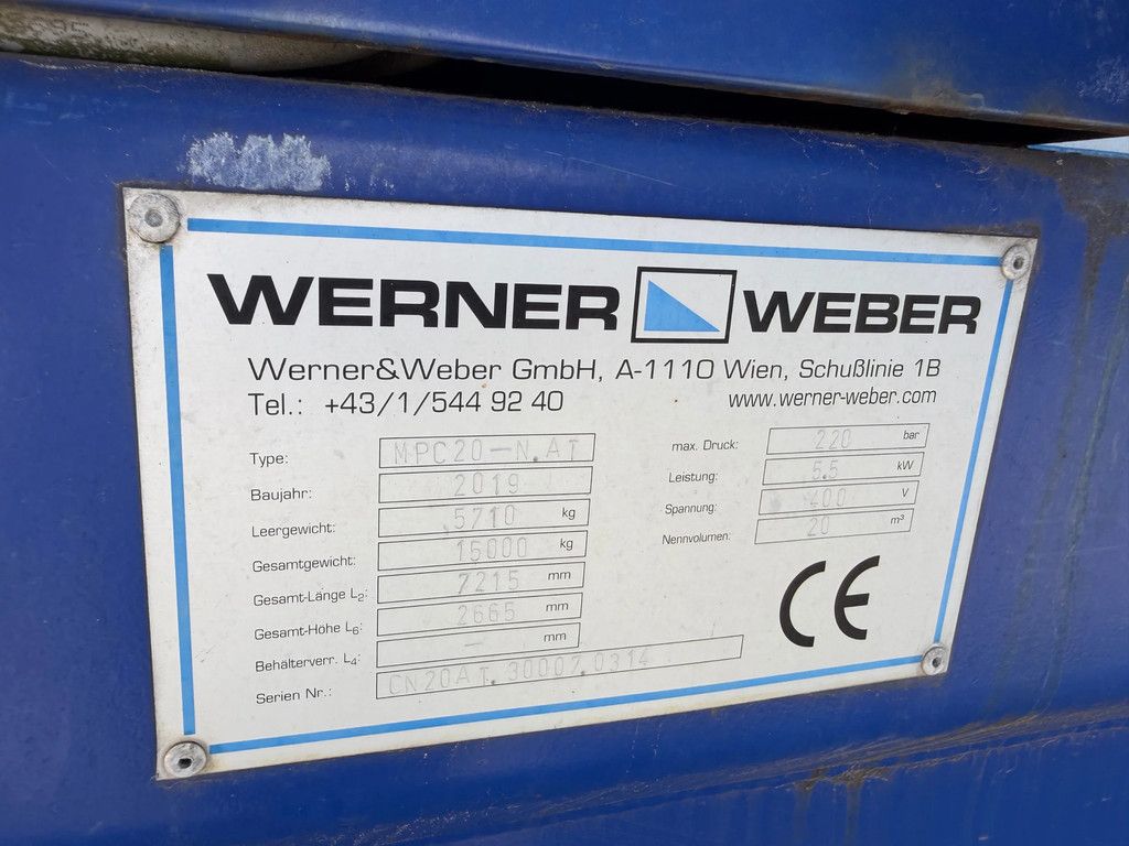 Werner & Weber MPC20 perscontainer gebruikt 2019 3