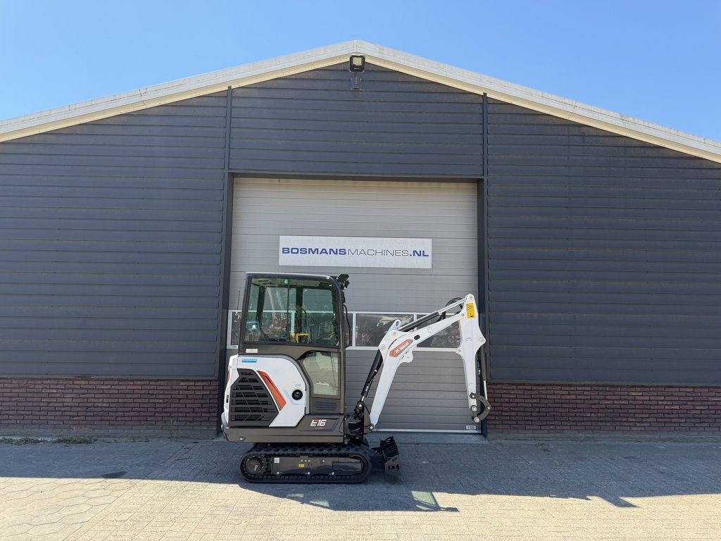 Bobcat E16 minigraver NIEUW €395 LEASE