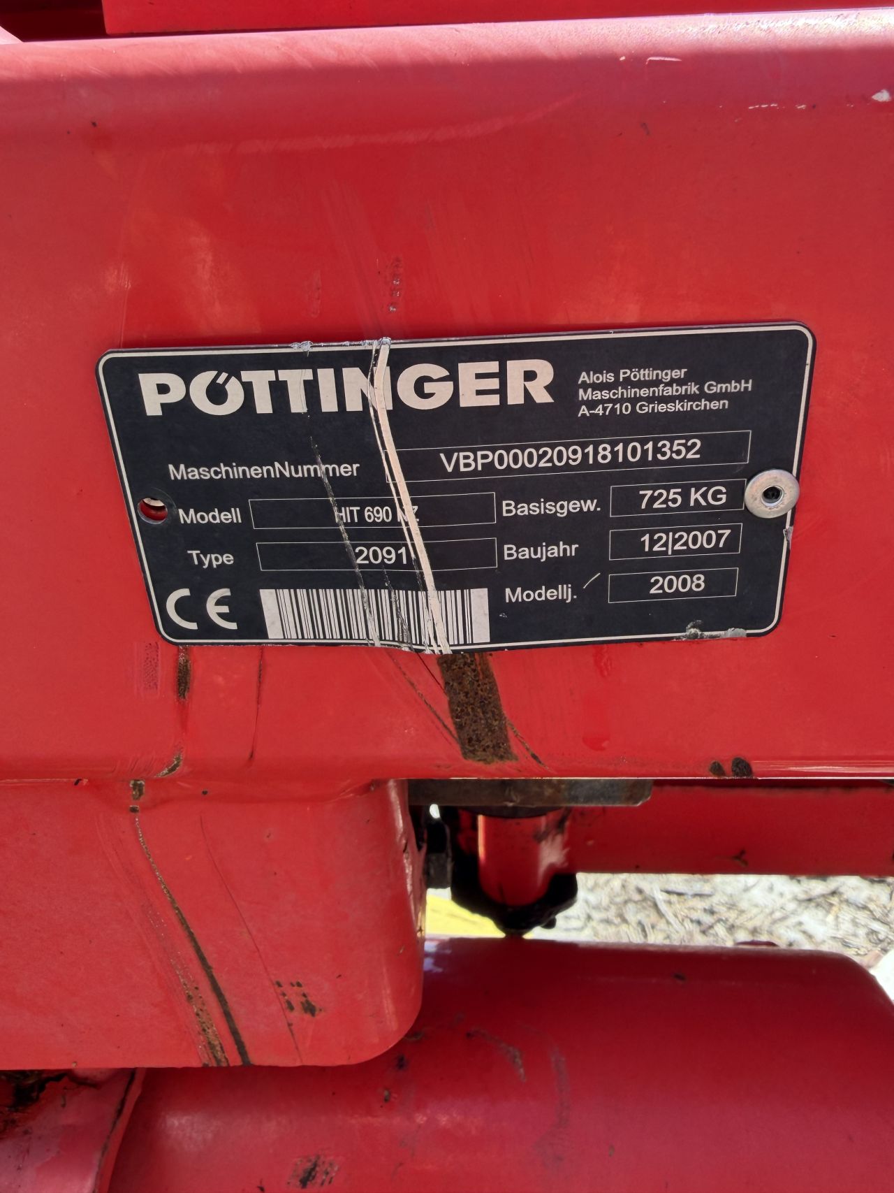 Pöttinger HIT 690NZ 6-elements schudder