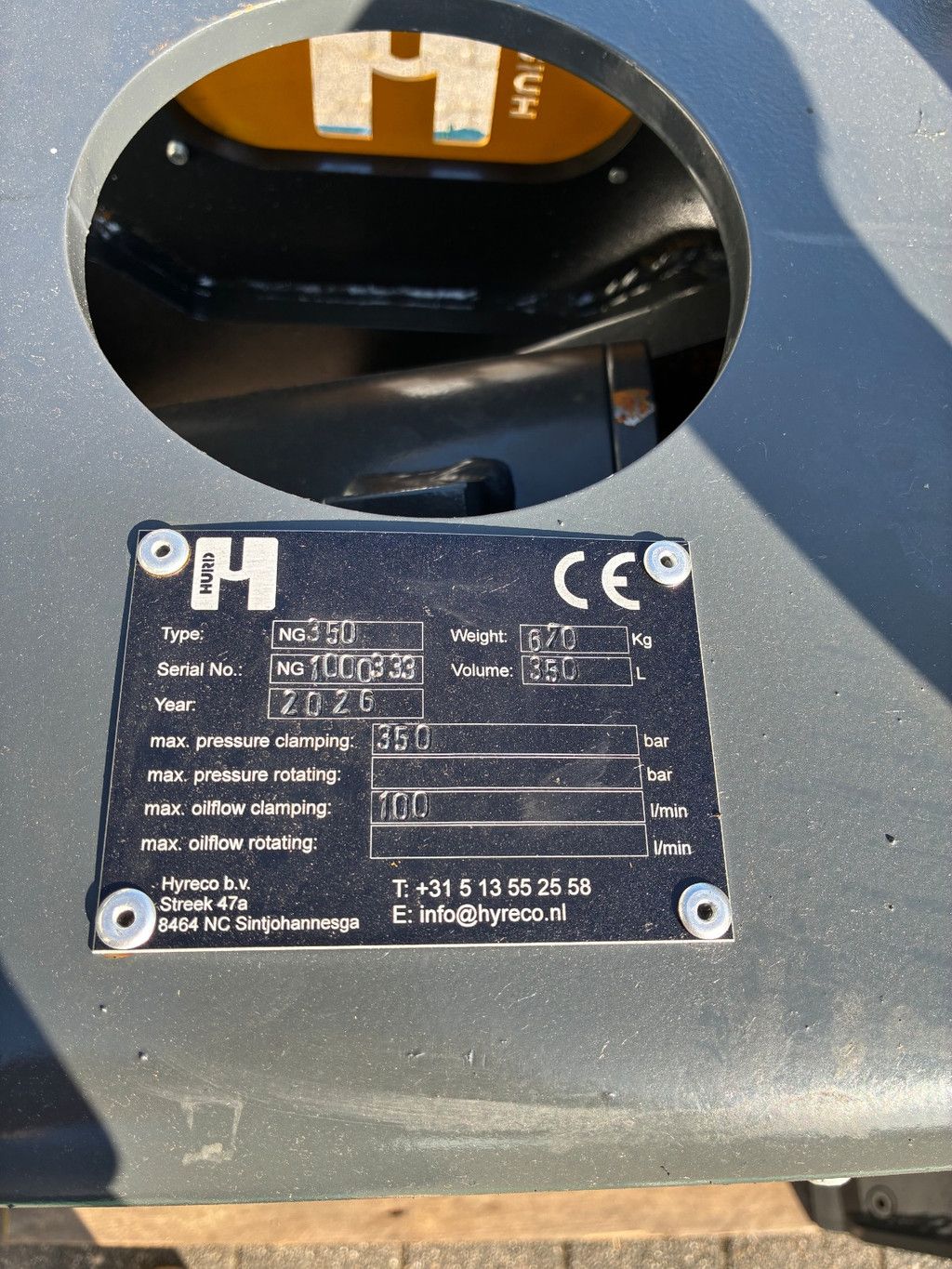 Hurd SSG350ZD Sorteergrijper CW30