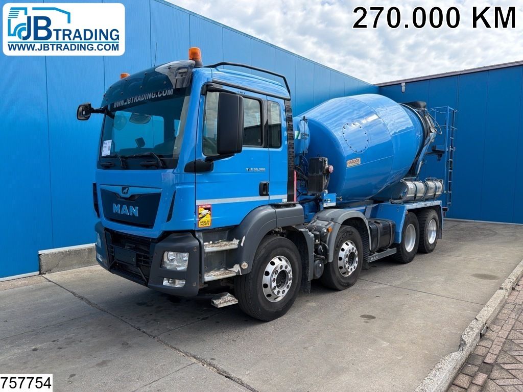 MAN TGS 32 360 8x4, EURO 6, Stetter 9m3