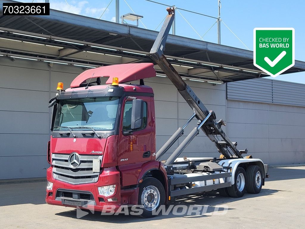 Mercedes Antos 2542 6X2 Meiller RK 20 70 Lift + Steering axle Automatic Euro 6