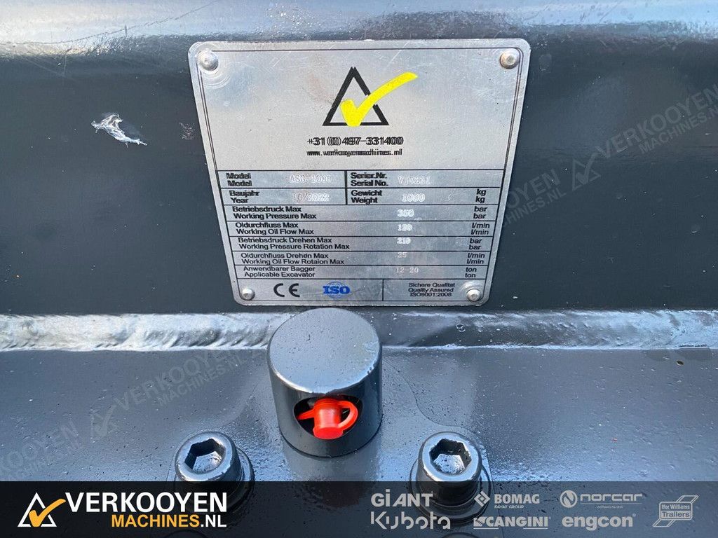 2026 V-M 1000D CW30 Sorteergrijper (12-20t) ADV1078 + Zijtveld S803D