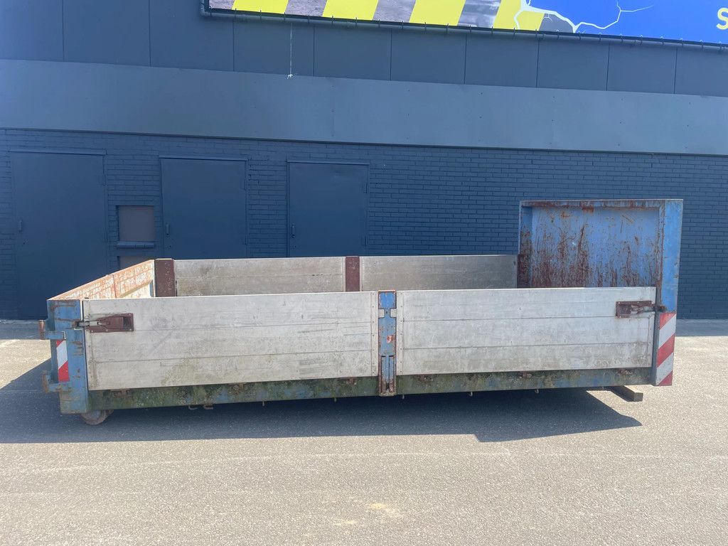 BUDE Bouw haakcontainer met alu kleppen 4,35 L x 2,50 B x 0,60 H