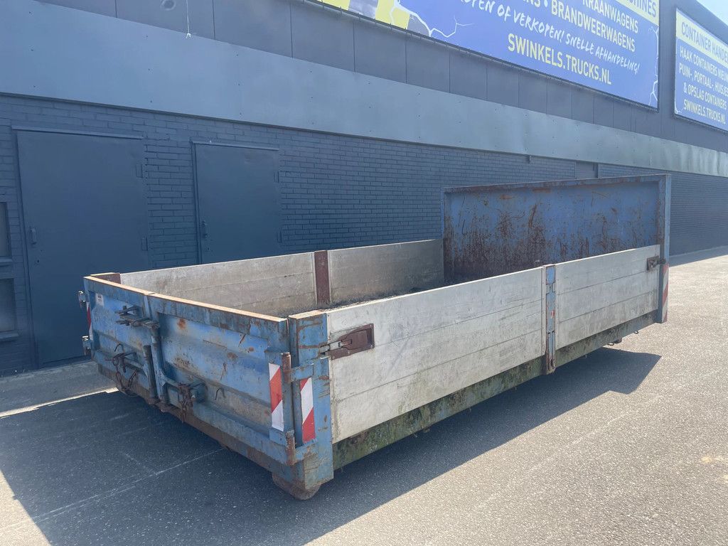 BUDE Bouw haakcontainer met alu kleppen 4,35 L x 2,50 B x 0,60 H