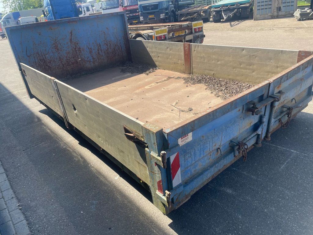 BUDE Bouw haakcontainer met alu kleppen 4,35 L x 2,50 B x 0,60 H