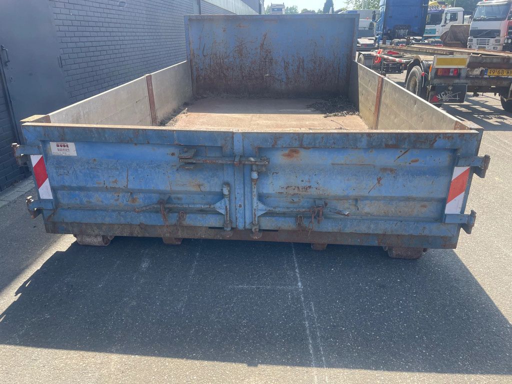 BUDE Bouw haakcontainer met alu kleppen 4,35 L x 2,50 B x 0,60 H