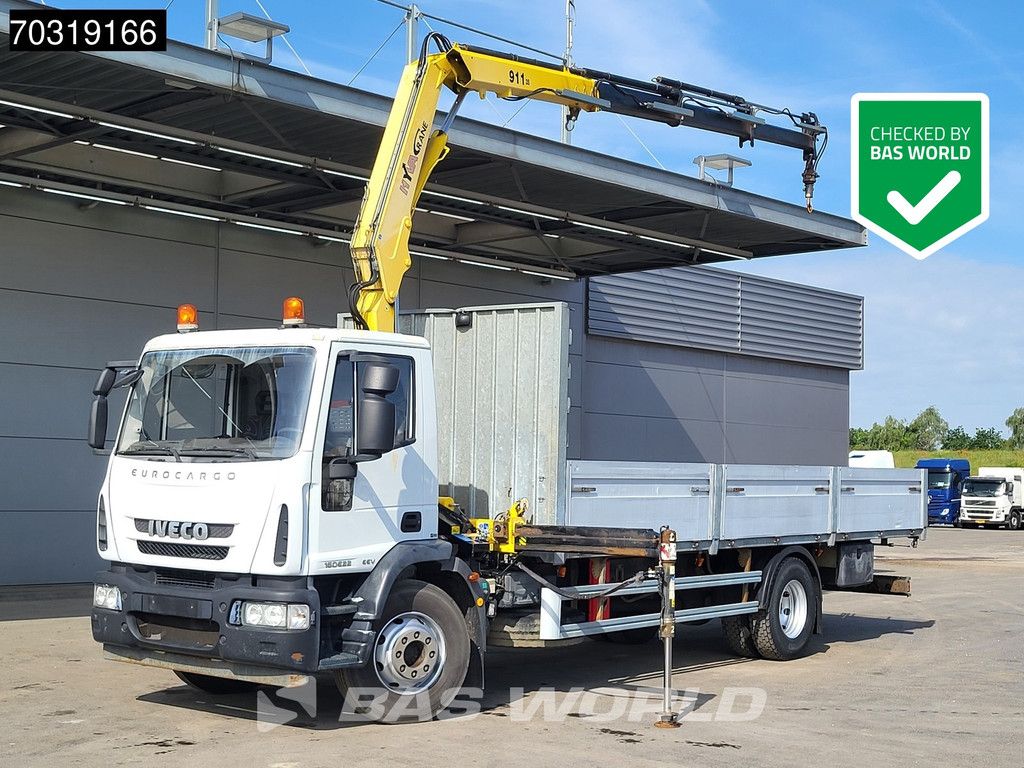 Iveco Eurocargo 160E220 4X2 HYVA V911 3S Crane Kran 750cm box Manual Euro 5