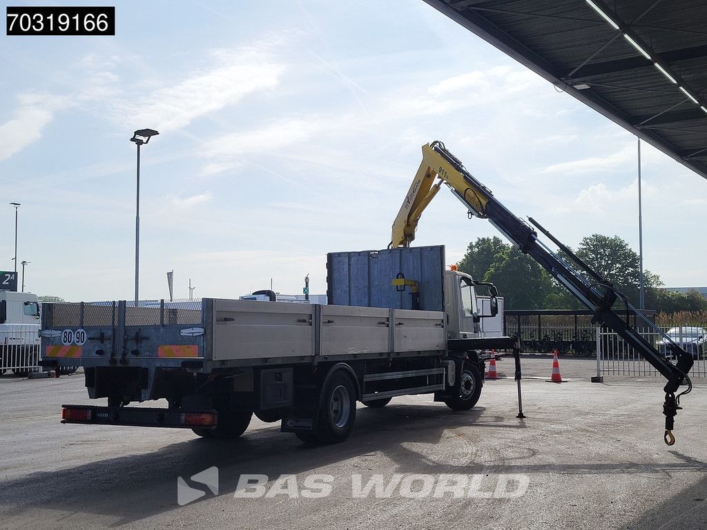 Iveco Eurocargo 160E220 4X2 HYVA V911 3S Crane Kran 750cm box Manual Euro 5