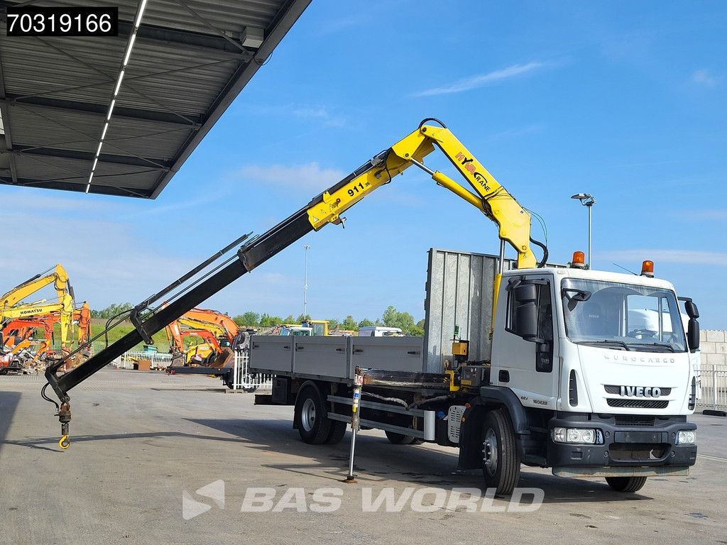 Iveco Eurocargo 160E220 4X2 HYVA V911 3S Crane Kran 750cm box Manual Euro 5