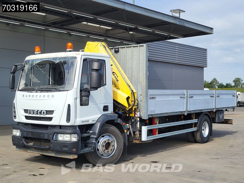 Iveco Eurocargo 160E220 4X2 HYVA V911 3S Crane Kran 750cm box Manual Euro 5
