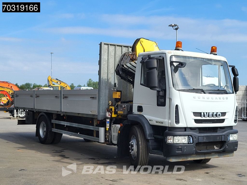 Iveco Eurocargo 160E220 4X2 HYVA V911 3S Crane Kran 750cm box Manual Euro 5