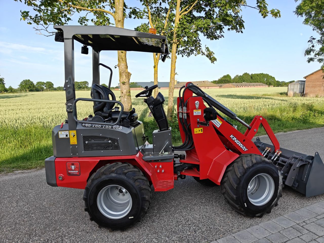KINGWAY H190 Wiellader (knikgestuurd) – NIEUW | Kubota motor