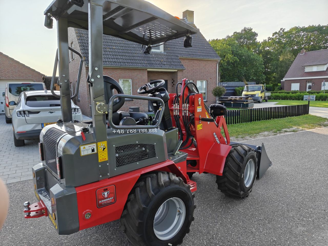 KINGWAY H190 Wiellader (knikgestuurd) – NIEUW | Kubota motor