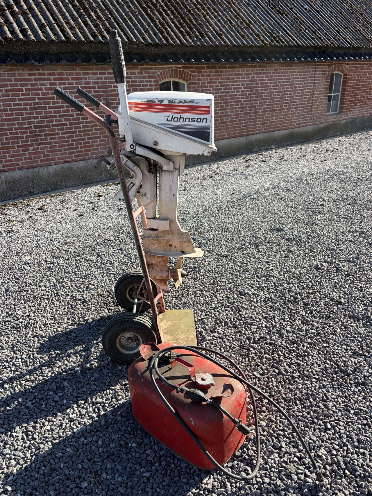 Johnson 4.5 pk buitenboordmotor 2 takt met tank