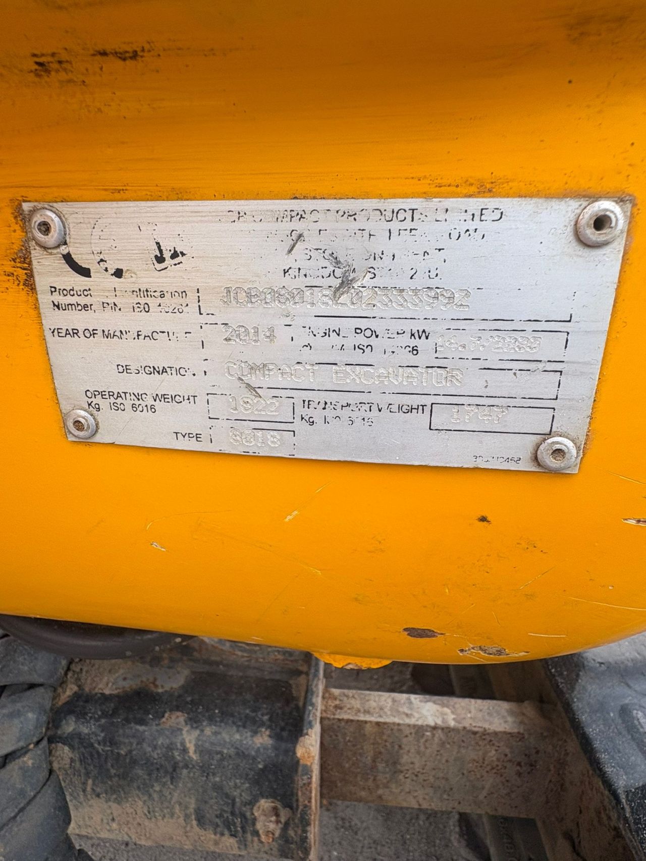 Jcb 8018 cts minigraver