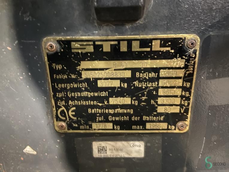 Forklifts Electric Still R60-30 1999 3+4th Valve Non-marking