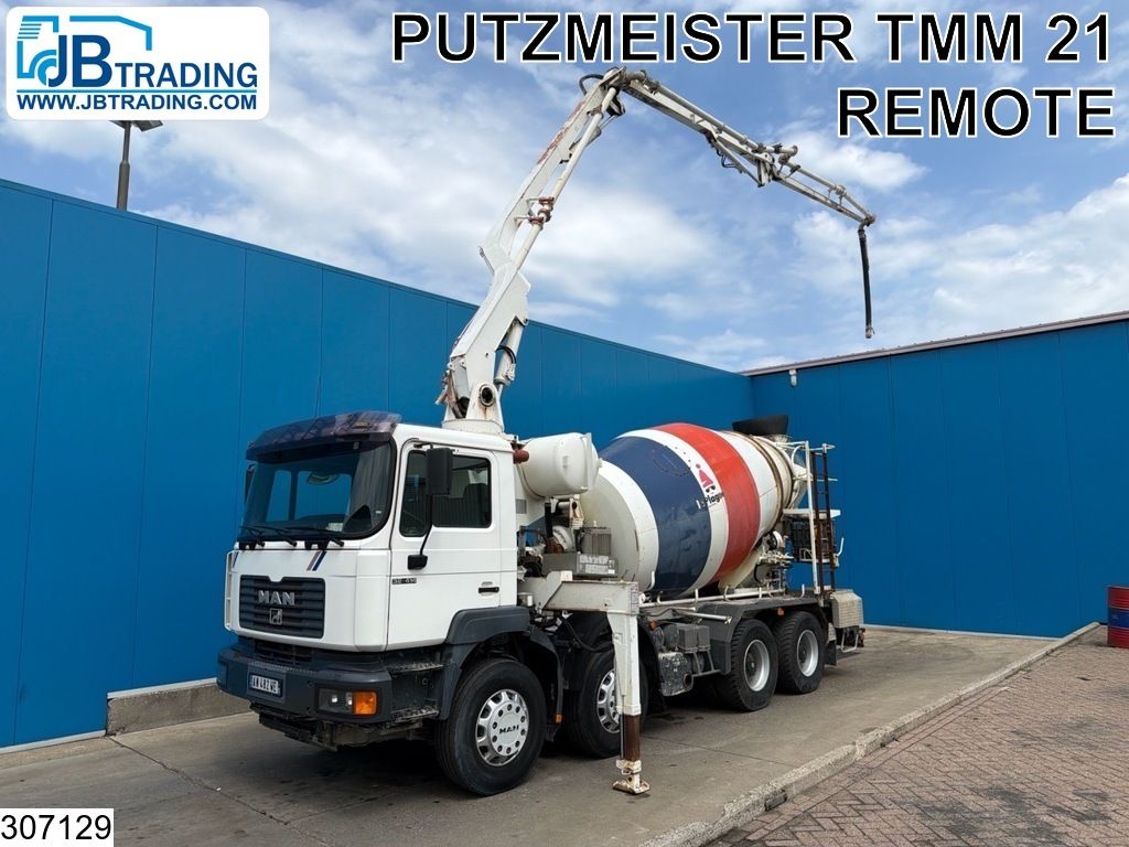 MAN 32 414 8x4, Manual, Steel, Putzmeister, Remote