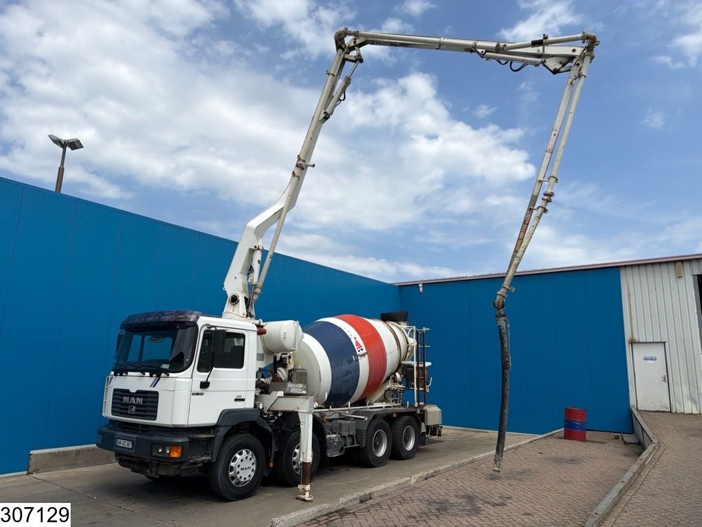 MAN 32 414 8x4, Manual, Steel, Putzmeister, Remote