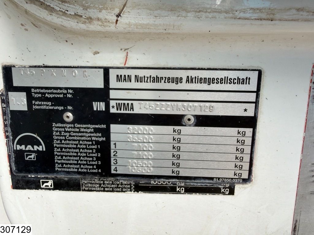 MAN 32 414 8x4, Manual, Steel, Putzmeister, Remote