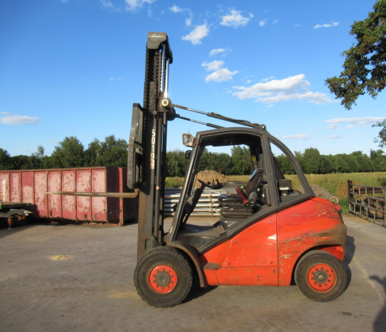 Linde H50d diesel heftruck 5 tonner vw motor
