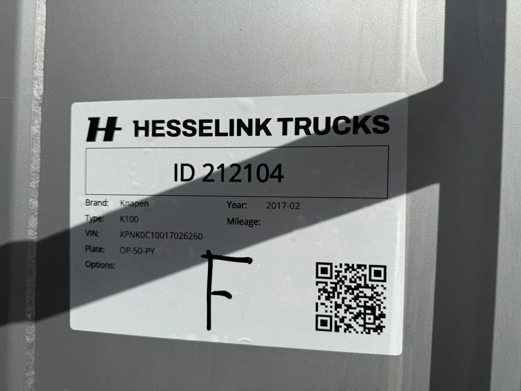 Knapen Trailers 96m3 Liftas Cargo Floor 10MM 2 year old! Afstandsbediening Metallic APK 12-2026