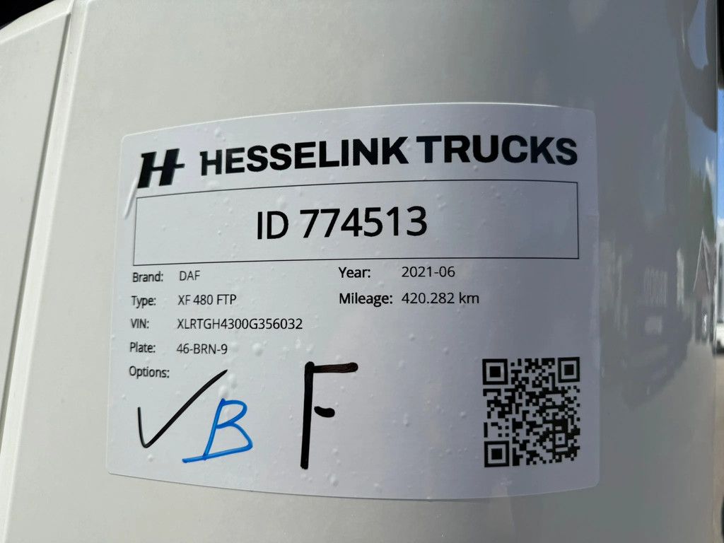 DAF XF 480 6X2 FTP Space Cab Midlift Standairco Alcoa 420.282KM NL Truck