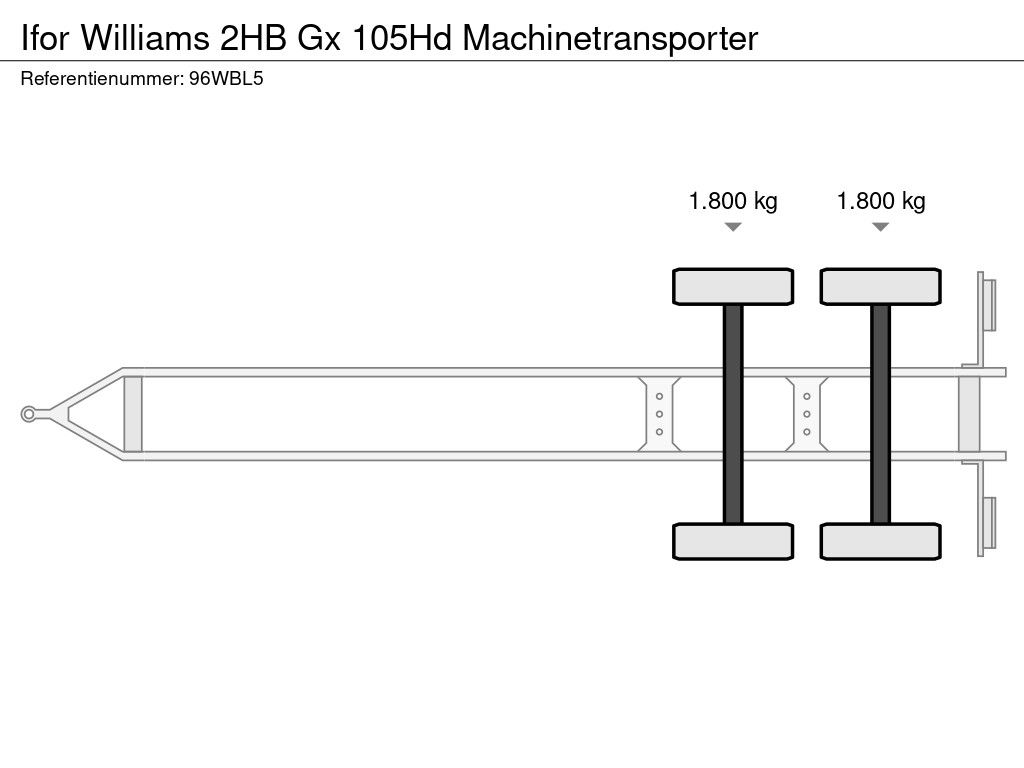Ifor Williams 2HB Gx 105Hd Machinetransporter