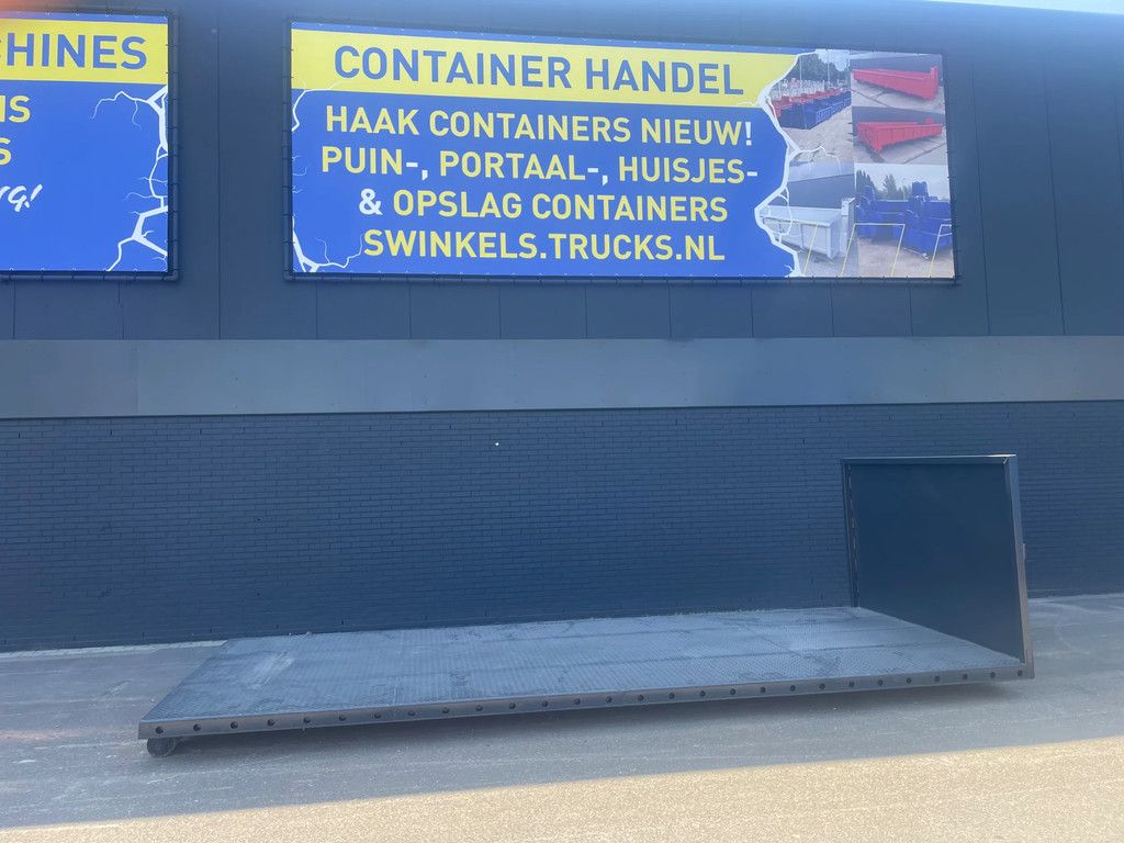 Swinkels containers plateau 6.00 M kopschot hoogte : 1,50 M Haken 1,46 M