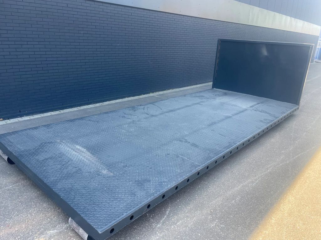 Swinkels containers plateau 6.00 M kopschot hoogte : 1,50 M Haken 1,46 M