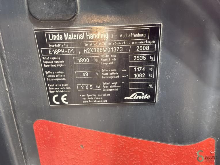 Gabelstapler Elektrisch Linde E18PHL-01 2008