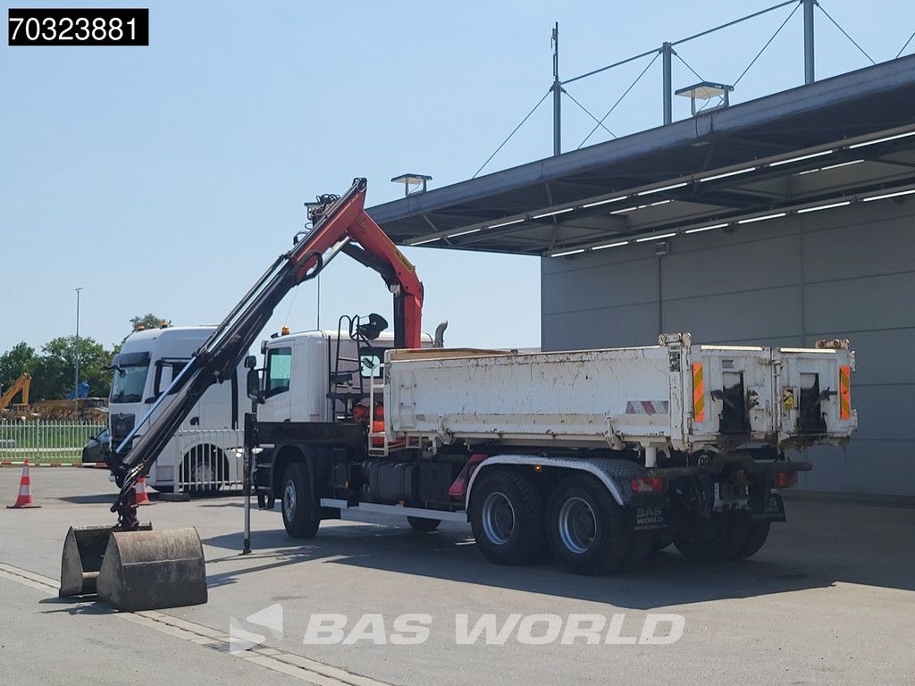 Scania P360 6X4 Palfinger PK16001K Crane + 10m3 2-way tipper Big-Axle Euro 6