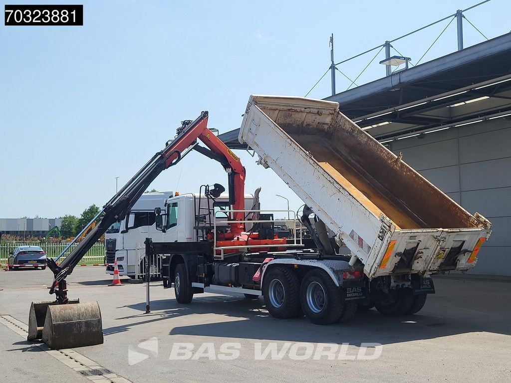 Scania P360 6X4 Palfinger PK16001K Crane + 10m3 2-way tipper Big-Axle Euro 6