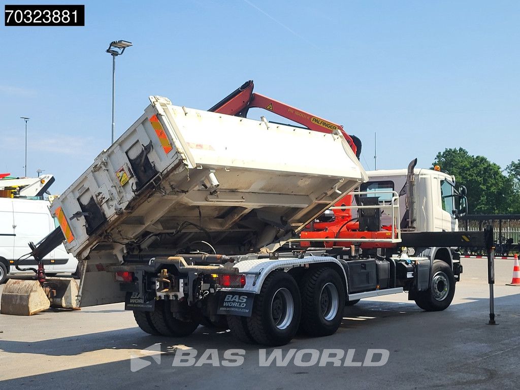 Scania P360 6X4 Palfinger PK16001K Crane + 10m3 2-way tipper Big-Axle Euro 6