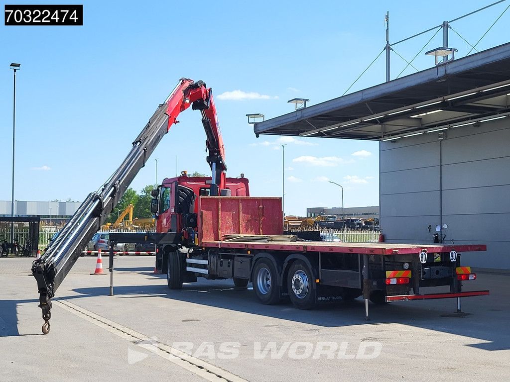 Renault C 380 6X2 HMF 3220 K6 Kran Crane lift-Axle Automatic Optibrake Euro 6