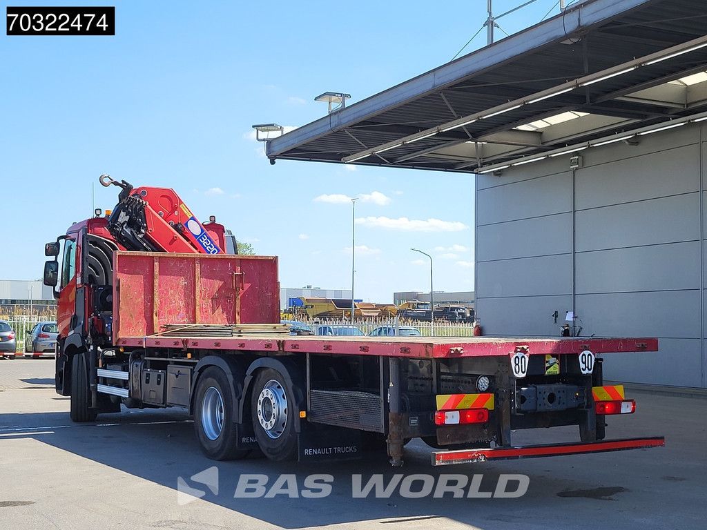 Renault C 380 6X2 HMF 3220 K6 Kran Crane lift-Axle Automatic Optibrake Euro 6