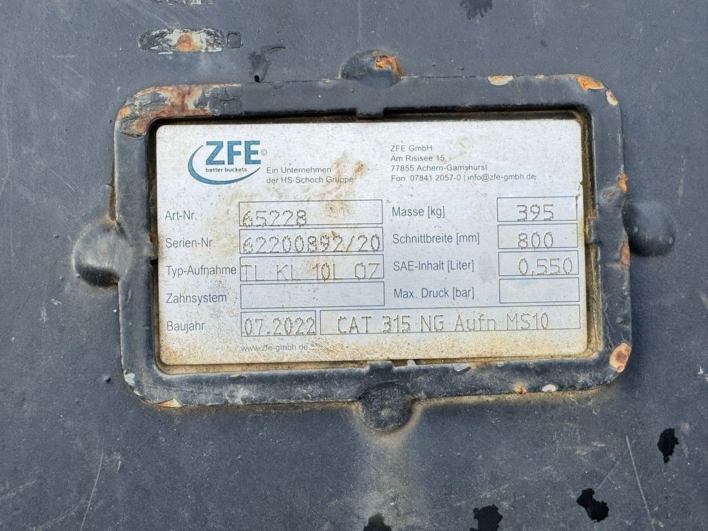 Lehnhoff Excavation bucket MS 10 10t /15t machine