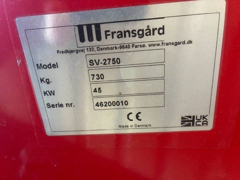 Fransgard SV 2750 skårlufter