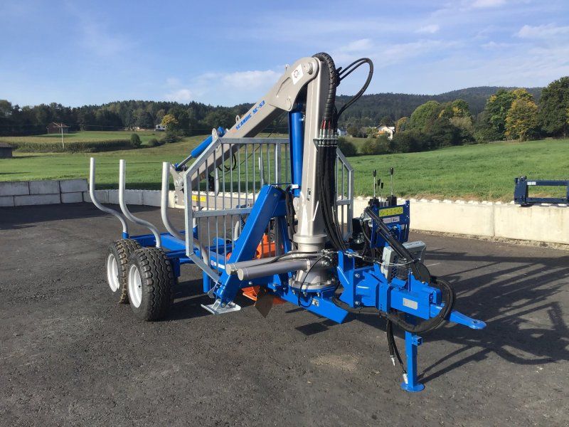 Scandic ST-6 Rückewagen 7,4t 5,9m Kran 600kg Hubkraft l Hydr.Brems